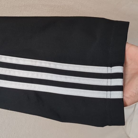 Adidas Originals Men's Three Stripe Classic Warm Up Pants Black White Size L EUC - Picture 11 of 11